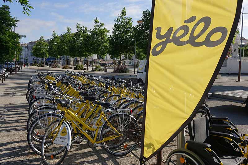 Vélos Yélo en libre service à la Rochelle